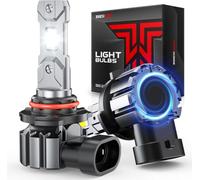 Torchbeam 9005 LED 30000LM 6500K Bianco, IP67 Plug and Play, 2Pcs | Ampoule 10X plus lumineuse avec ventilateur de refroidissement, dimensions mini à l'échelle 1:1, durée 80.000 heures
