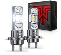 Torchbeam H7 LED 34000LM 6500K Blanc Froid, Prêt CANBUS, 2Pcs | 500% Luminosité, Dimensions Mini 1:1, Plug and Play, Pour Phares de Voiture et Moto, Paquet de 2