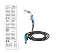 Torche de soudage MIG, capacité 250A, longueur de câble 46m, 2,5mm, 4,6M