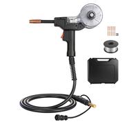 Torche de soudage MIG SucceBuy 130A avec câble de 3 m, pistolet de soudage avec 11 buses de rechange et soudure en double V, accessoires pour postes de soudage sous gaz protecteur, compatible avec le 