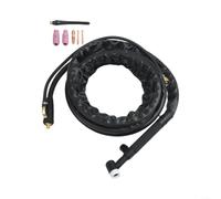 Torche de soudage TIG WP-17V Lift 200A avec contrôle du gaz - Câble de 4 m pour soudure en aluminium et acier - Kit de buse en laiton et céramique