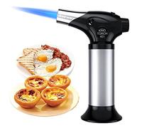 Torche de soufflage culinaire rechargeable, Ankway chalumeau de cuisine professionnel, multifonctionnel torche à gaz butane cuisiner, crème brûlée, cuire au four et barbecue BBQ (butane non inclus)