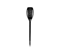 Torche solaire en résine 12 LED ambrée vacillantes Ø 7,3cm H47cm