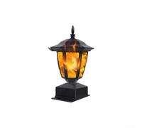 Torche solaire LED avec capteur crépusculaire pour chemin de jardin | Vacillement réaliste, 2 modes d'éclairage, LED blanc chaud, sûr sans feu ouvert, fête de jardin