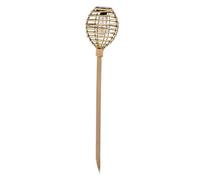 Smart Garden Lumina Lot De 2 Torches Solaires En Faux Rotin Naturel, Led Double Filament