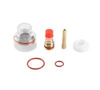 Torche WP Verres à gaz Collet Coupe en verre WP Kit de torche de soudage Accessoires pour accessoires de torche WP-17/18/26 Pièces de rechange Rondelle en caoutchouc à aiguille de tungstène(2,4MM)