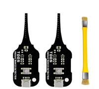 Torchlit Testeur d'inductance, détection de défaut à un bouton, indicateur de lumière verte, induction électromagnétique pour réparation d'alimentation PCB de carte mère (2 brosses T005-Y)