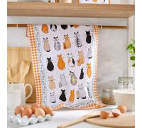 Torchon 100 % Coton biologique Cats in waiting ULSTER WEAVERS