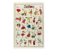 Torchon - Abécédaire Winkler Shadoks Multicolore 48x72 cm