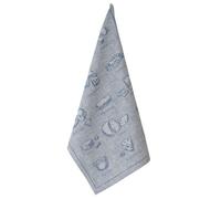 Torchon Bleu Imprimé Fromages 50 X 70 Cm