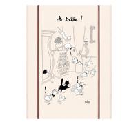 TORCHON COTON GRANDE TAILLE 60x80cm LES CHATS DUBOUT RETOUR DES COURSES