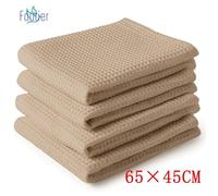 Torchon Cuisine 65x45cm, Torchon Coton 100%,Torchons de Cuisine gaufrés Lavable,Torchon Main,Torchon Cuisine Vaisselle Absorbant