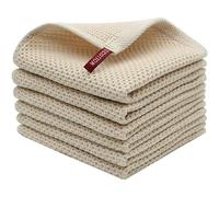 Torchon Cuisine Coton Vaisselle Torchons De Cuisine Torchon Vaisselle 33 x 33cm Lot De 6, Beige