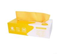 Torchon distributeur en microfibre pour cuisine Jaune et orange 20 x 20 cm