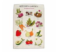 Torchon en coton Rex London Kitchen Garden Blanc 70x50x0,4 cm
