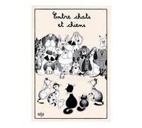 Torchon Coton DUBOUT Entre Chats et Chiens