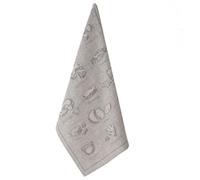 Torchon Gris Imprimé Fromages 50 X 70 Cm