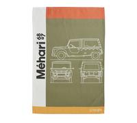 Coucke Torchon imprimé en Coton, CITROËN MEHARI, 50 x 75 cm