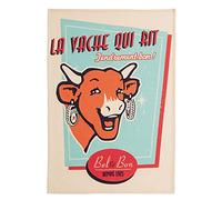 Torchon imprimé en Coton, La Vache Qui rit' indiquée ne Peut Pas être utilisée Car Elle contredit la Valeur 'Coucke TTI-220-7095001-000-CKE Torchon LA Vache Qui RIT Retro-Vanille, Beige, 50x75 cm