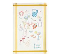 Torchon Imprimé En Coton Multicolore 50x75cm