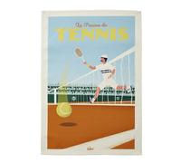 Torchon imprimé en Coton, Wim' Set et Match, 50 x 75 cm, Coucke