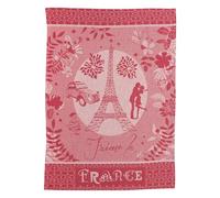 Torchon jacquard Tour Eiffel rouge 50 x 70 cm Winkler
