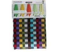 Torchon Mineur TISSAGES DE BEAULIEU 50x70 cm damier multicolore 330 g/m² Multicolore (damier rouge, violet, jaune, vert, bleu, blanc et noir) aux couleurs vives ne déteignant pas