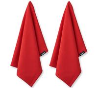 Torchon ORGANIC 45 x 70 cm, set de 2 pc, rouge, coton, Humdakin