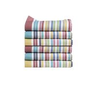 Torchons vaisselle coton Calitex 50 x 70 cm rayés, lot de 6