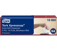 tork 18960 TORK Xpressnap distributeur de serviettes, 213 x 165 mm, bordeaux