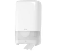 Tork® 557500 Distributeur de papier toilette double rouleau système Midi T6 - blanc