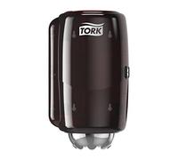 Tork 658008 Mini Distributeur de papier d'essuyage à dévidage central M1 - Design Performance - Rouge / Noir