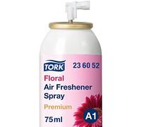 Tork Aérosol Désodorisant Floral A1, parfum frais, 12 flacons, 236052