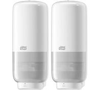 Tork Distributeur de Savon Automatique pour Savon et Désinfectant Mousse Elevation - 561600 - Distribution sans Contact S4 - Blanc (Lot de 2)