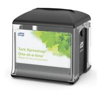 Tork Distributeur de table pour serviettes enchevêtrées Xpressnap Snack, système N10 / Petit format - Noir, 272808