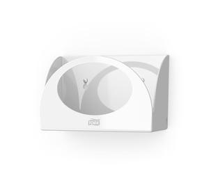 Tork Distributeur pour chiffons pliés petits paquets blanc W8, fixation murale, gamme Performance, 655100 (x4)