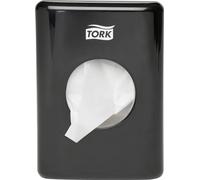 Tork Distributeur de sachets pour serviettes hygiéniques noir B5, Elevation, 1 pièce, 14 x 3.6 x 10 cm, 566008