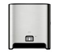 Tork Matic Distributeur Murale pour Rouleau d'essuie-Mains en Acier Inoxydable avec capteur Intuition H1, Distribution Feuille à Feuille, Gamme Image, 460001