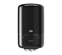 Tork Mini Distributeur à Dévidage Central noir M1, utilisable d'une seule main, gamme Elevation, 558008