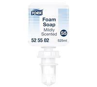 Tork Mini savon mousse pour les mains légèrement parfumé S5, ingrédients hydratants, 8 x 525 ml, 525502