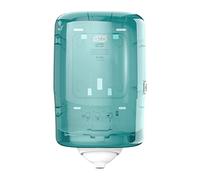 Tork Distributeur Reflex Mini M3 – dévidage central feuille-à-feuille – blanc/turquoise