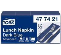 Tork - Serviette de table 2 plis 200pcs bleu foncé 477421 | 10 pcs