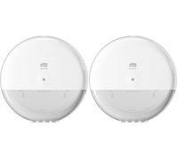 Tork SmartOne® Distributeur pour Papier Toilette Rouleau Blanc T8, Grande capacité, Gamme Elevation, 680000 (Lot de 2)