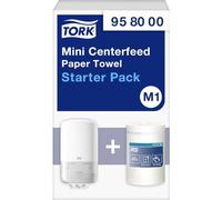 Tork Starter Pack pour Mini Bobine à Dévidage Central Blanc M1, 958000
