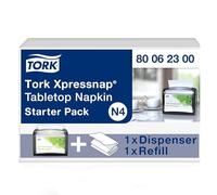 Tork Xpressnap 80062300 Pack de démarrage de serviettes en plastique, noir