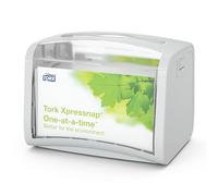 Tork Xpressnap Distributeur de Serviettes de Table, N4, 272613, gris | Signature line, 1 pièce, 15.5 x 15 x 20.1 cm