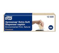 Tork Xpressnap Serviettes naturelles ultra-douces pour distributeur N4, 100% recy s, 2 plis, 40 x 200 serviettes, 12889