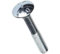 Torn.cuello cuadrado+tuerca galva. M8x50 mm DIN 603-Blister