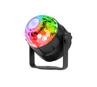 Tornado - Boule Disco Lumineuse 3 Watts RGB, 3 Modes de Musique, Effet Strobe, Support Ventouse