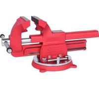 Tornillo de banco con plato circular, 125 mm